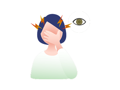 両眼が見えにくいなどの症状について